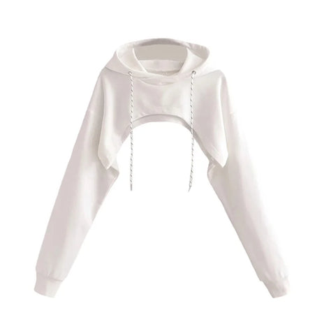 Women Summer New Fashion Super Short Hoodie Hip hop - Premium  from vistoi shop - Just $29.99! Shop now at vistoi shop