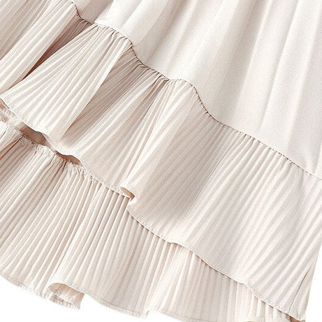 New Autumn Pleated Skirt High Waist Irregular Hem Flouncing 2023 - Premium  from vistoi shop - Just $34.99! Shop now at vistoi shop