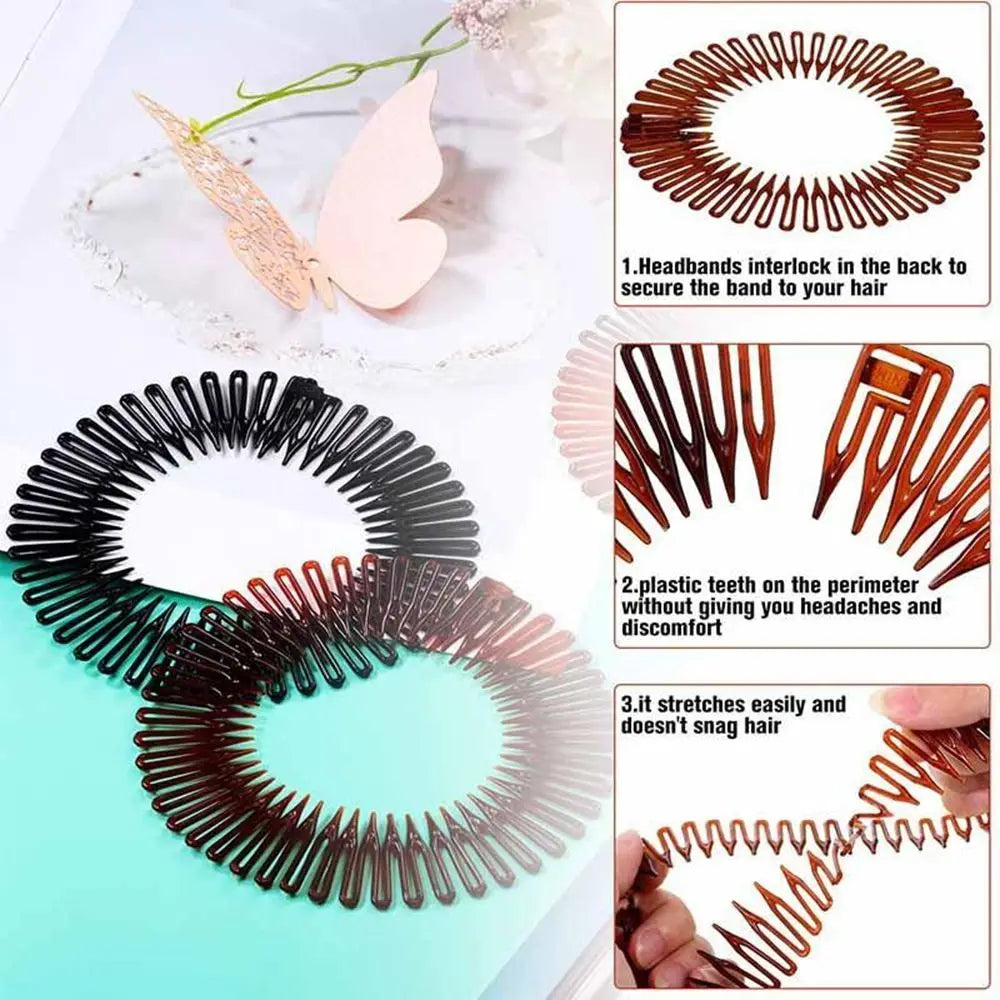 1Pc Flexible Plastic Comb Hair Band For Makeup Bath Hair - Premium  from vistoi shop - Just $9.99! Shop now at vistoi shop