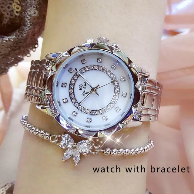 Diamond Women Watch Rhinestone Elegant Ladies Watches - Premium  from vistoi shop - Just $34.99! Shop now at vistoi shop