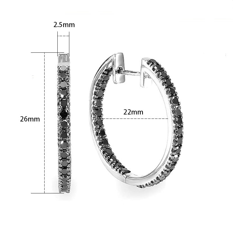 Engagement Hoop Earrings for Women Jewelry