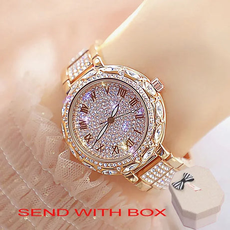 Watches Stainless Steel Rhinestone Crystal Ladies Quartz - Premium  from vistoi shop - Just $39.99! Shop now at vistoi shop