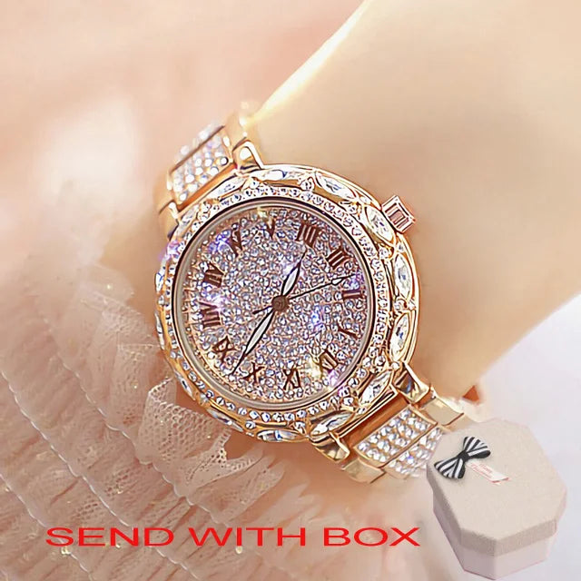 Watches Stainless Steel Rhinestone Crystal Ladies Quartz - Premium  from vistoi shop - Just $39.99! Shop now at vistoi shop