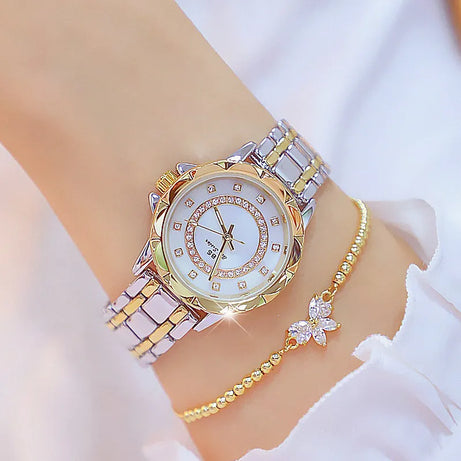 Diamond Women Watch Rhinestone Elegant Ladies Watches - Premium  from vistoi shop - Just $34.99! Shop now at vistoi shop