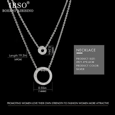 Fashion Creative Crystal Women Watch Set Silver Necklace Quartz - Premium  from vistoi shop - Just $49.99! Shop now at vistoi shop