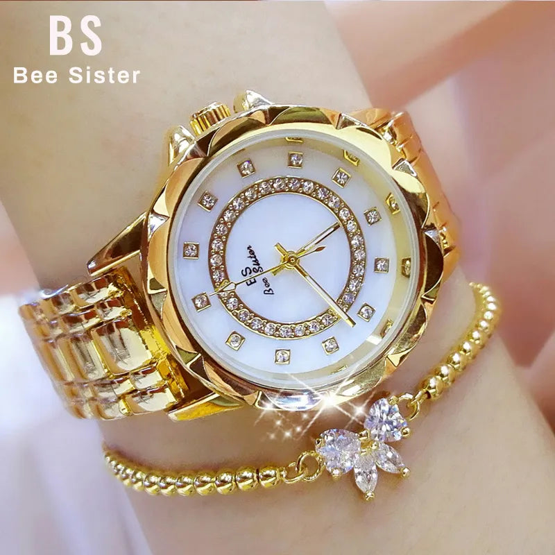 Diamond Women Watch Rhinestone Elegant Ladies Watches - Premium  from vistoi shop - Just $34.99! Shop now at vistoi shop