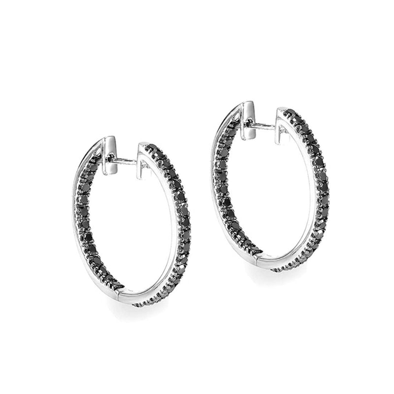 Engagement Hoop Earrings for Women Jewelry