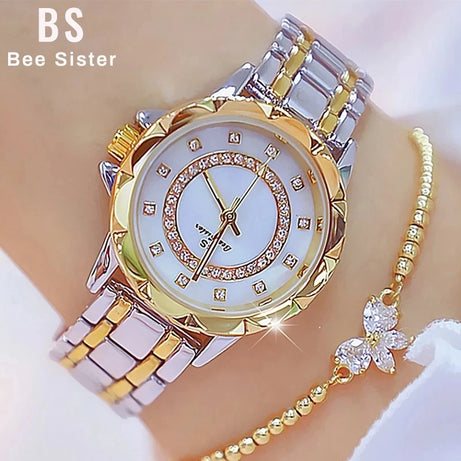 Diamond Women Watch Rhinestone Elegant Ladies Watches - Premium  from vistoi shop - Just $34.99! Shop now at vistoi shop