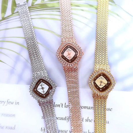 Women Watch Famous Brands Crystal Stainless Steel - Premium  from vistoi shop - Just $33.44! Shop now at vistoi shop