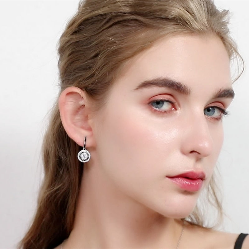 Classic Genuine Silver Color Fashion Jewelry Wedding Earrings - Premium  from vistoi shop - Just $24.99! Shop now at vistoi shop