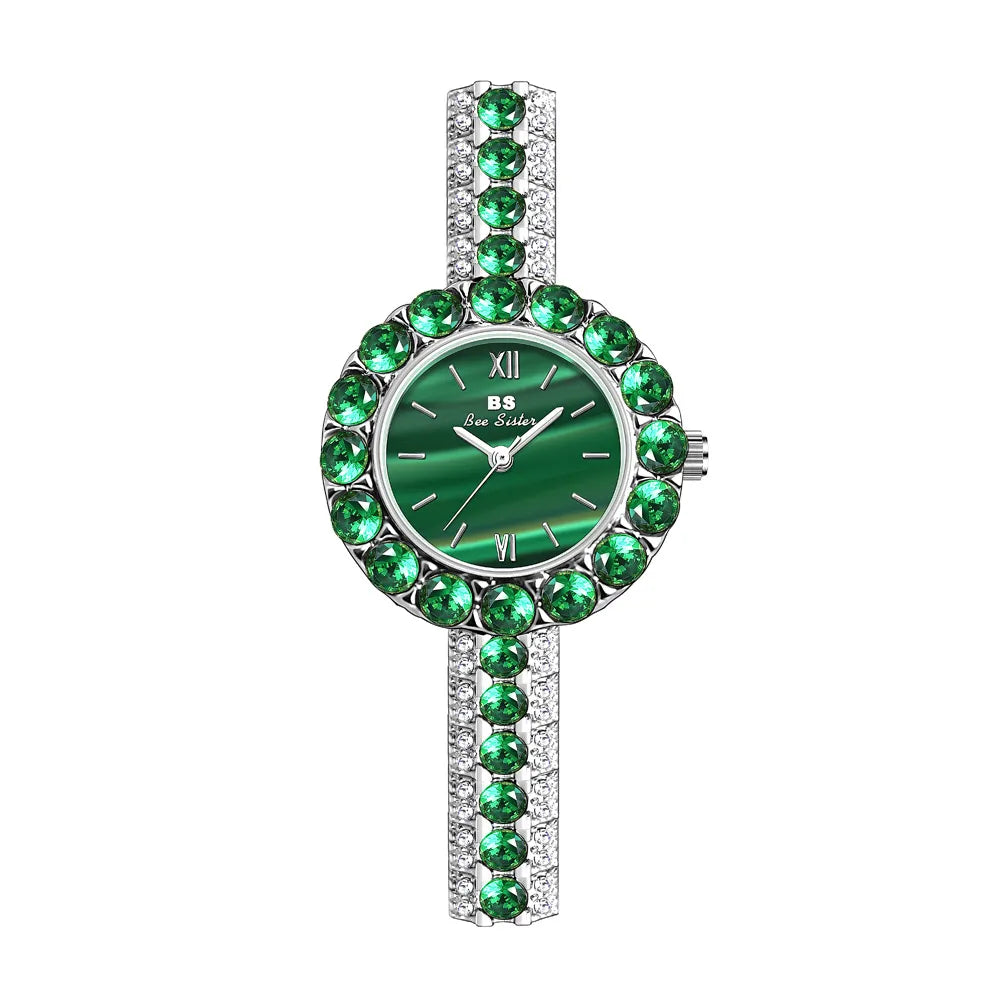 Bs Bee Sister 2023 Small Dial Diamond Green Watch - Premium  from vistoi shop - Just $34.99! Shop now at vistoi shop