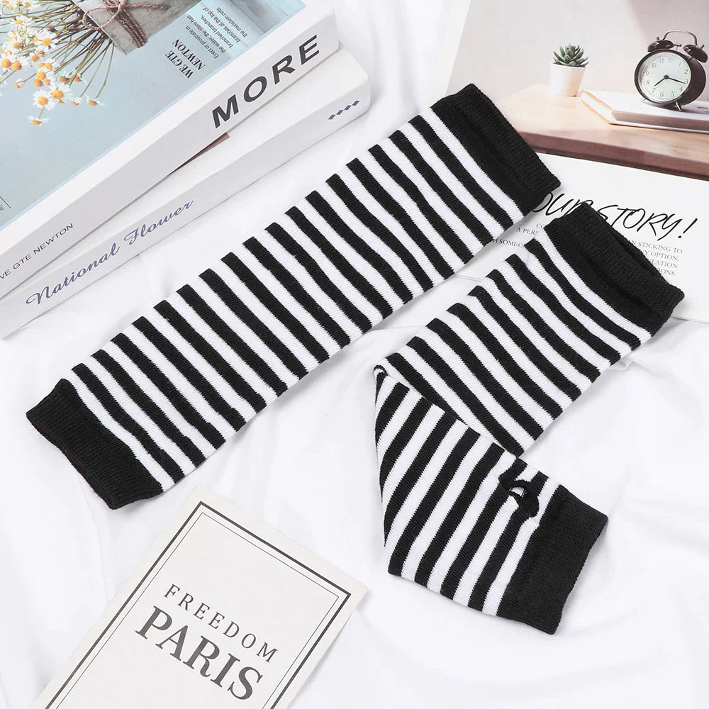 Women Girls Hand Arm Warmer Fingerless Cotton Long Glove - Premium  from vistoi shop - Just $24.99! Shop now at vistoi shop