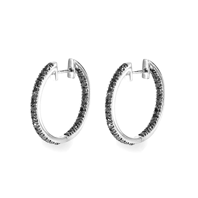 Engagement Hoop Earrings for Women Jewelry