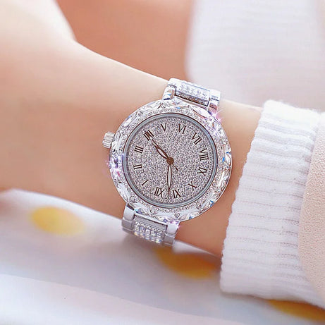 Watches Stainless Steel Rhinestone Crystal Ladies Quartz - Premium  from vistoi shop - Just $39.99! Shop now at vistoi shop