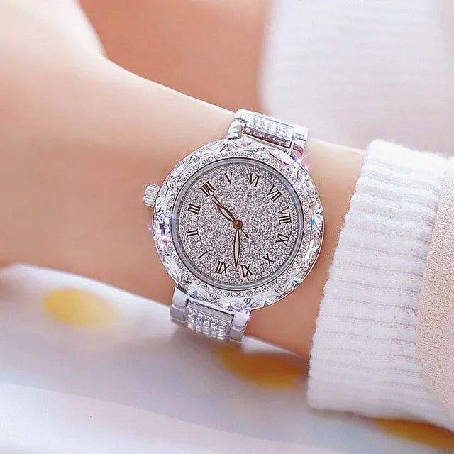 Watches Stainless Steel Rhinestone Crystal Ladies Quartz - Premium  from vistoi shop - Just $39.99! Shop now at vistoi shop