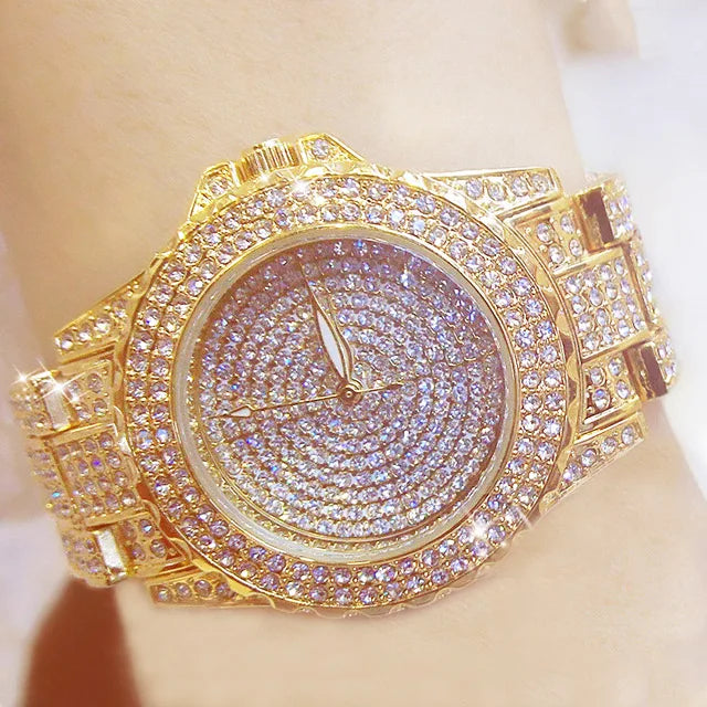 Full Diamond Watches Gold Women Crystal Brand Bling - Premium  from vistoi shop - Just $39.99! Shop now at vistoi shop
