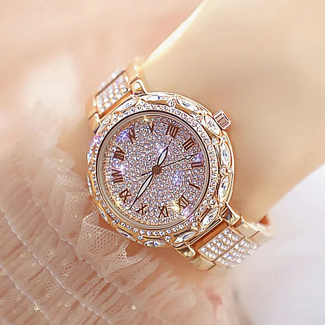Watches Stainless Steel Rhinestone Crystal Ladies Quartz - Premium  from vistoi shop - Just $39.99! Shop now at vistoi shop