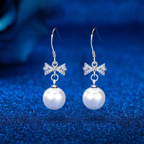 Pearl Jewelry S925 Sterling Earring for Women Fashion Orecchini Wedding - Premium  from vistoi shop - Just $34.33! Shop now at vistoi shop