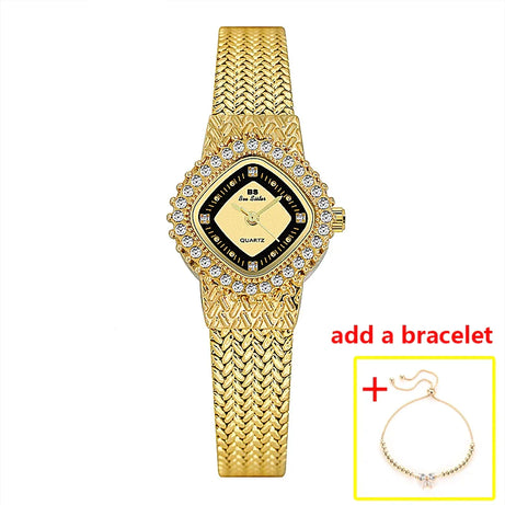 Women Watch Famous Brands Crystal Stainless Steel - Premium  from vistoi shop - Just $33.44! Shop now at vistoi shop