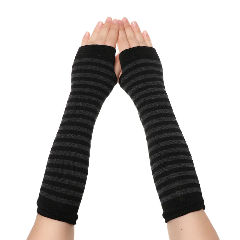Women Girls Hand Arm Warmer Fingerless Cotton Long Glove - Premium  from vistoi shop - Just $24.99! Shop now at vistoi shop