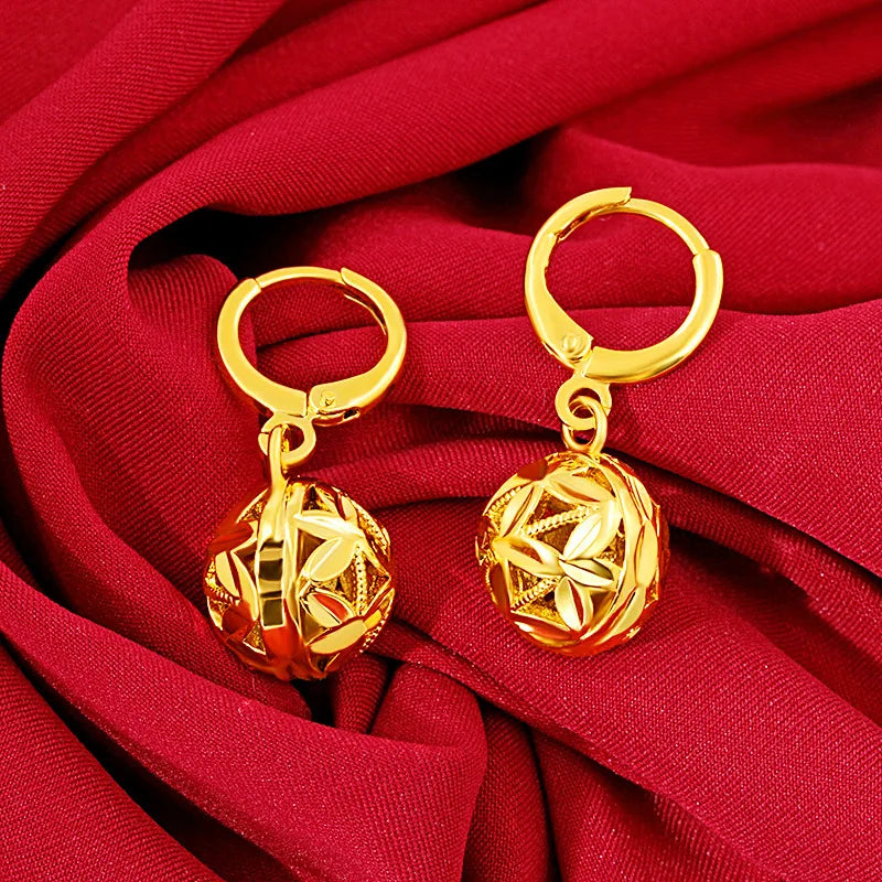 Fashion Round Women's Earrings Exquisite Wedding Jewelry - Premium  from vistoi shop - Just $29.44! Shop now at vistoi shop