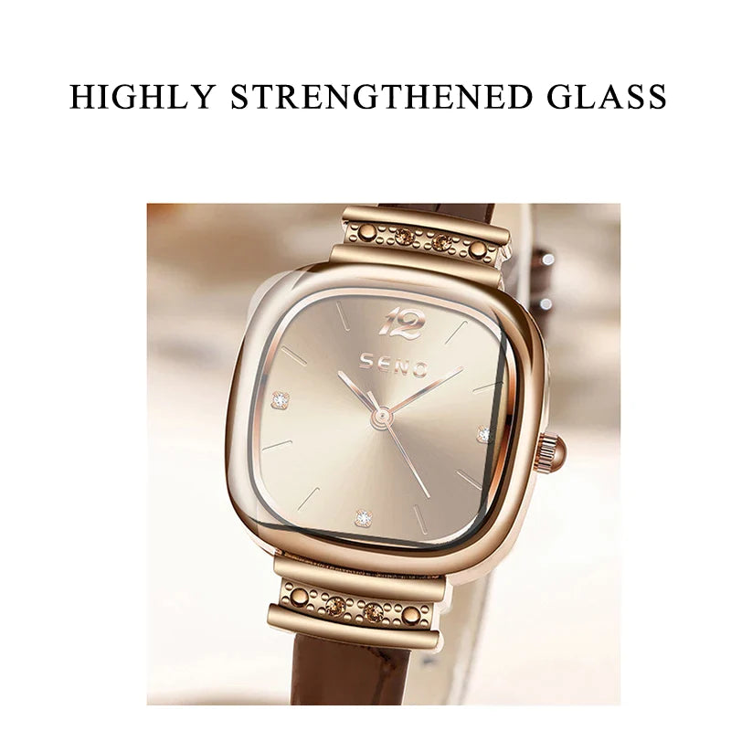 Women Quartz Watches Fashion Tide Square Waterproof - Premium  from vistoi shop - Just $33.99! Shop now at vistoi shop