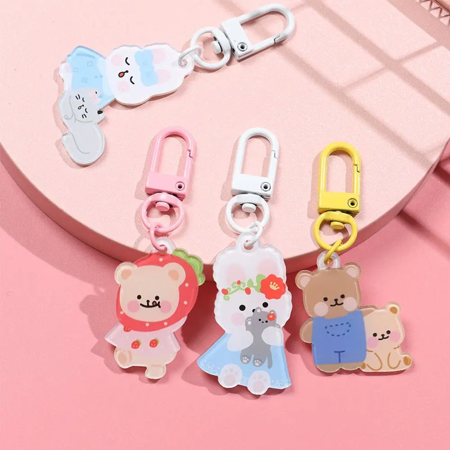 1Pc New Cute Rabbit Cat Bear Key Wallet Decoration - Premium  from vistoi shop - Just $9.99! Shop now at vistoi shop