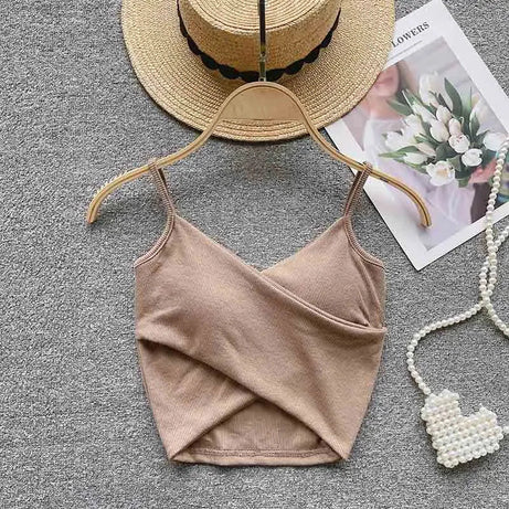  Irregular Casual Sport Camisole Women Strap Design Solid Fashion - Premium  from vistoi shop - Just $19.99! Shop now at vistoi shop