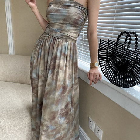 Women Strapless Elegant Clothes Tank Top With Long Skirt - Premium  from vistoi shop - Just $44.99! Shop now at vistoi shop