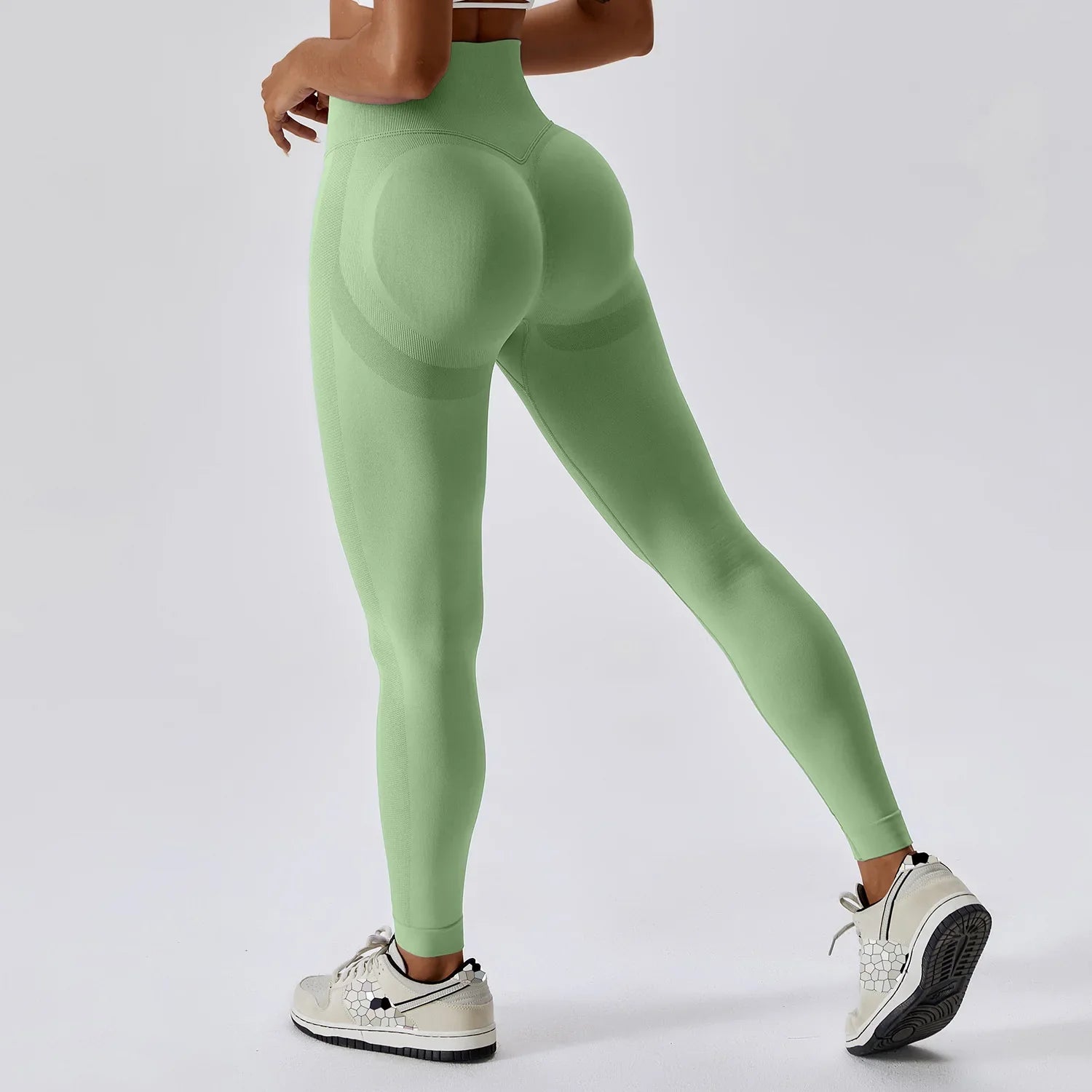 Women Sport Seamless Leggings High Waist Elastic Solid Leggings Gym - Premium  from vistoi shop - Just $33.99! Shop now at vistoi shop