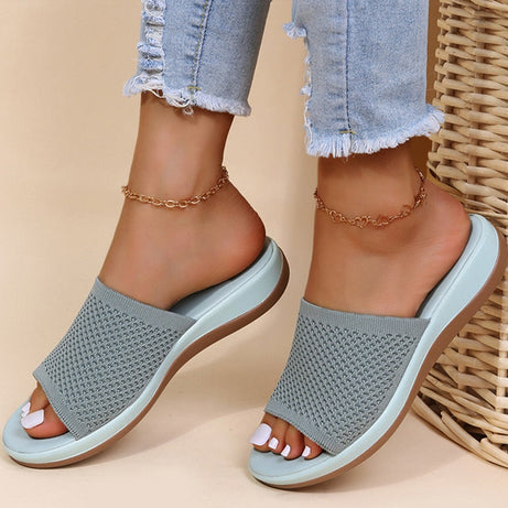 Sandals Women Elastic Casual Indoor Outdoor Slipper Summer Sandals For Beach - Premium  from vistoi shop - Just $29.99! Shop now at vistoi shop