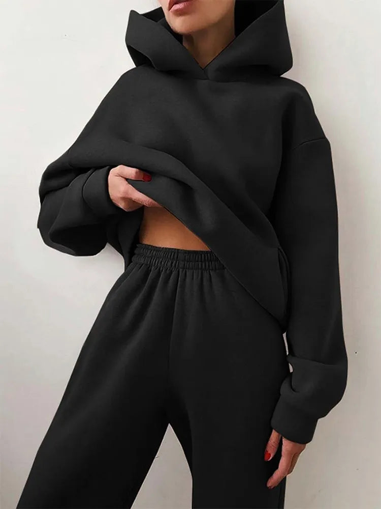 Winter Two Piece Sets Women Tracksuit Suit 2023 Autumn Sweatshirt - Premium  from vistoi shop - Just $49.99! Shop now at vistoi shop
