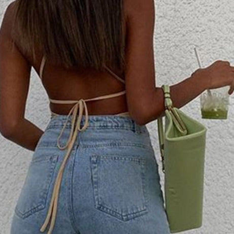 Bodysuits Fashion Mesh Ruched Halter Bodysuit Women - Premium  from vistoi shop - Just $24.99! Shop now at vistoi shop