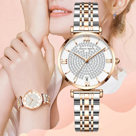 Women Square Watches Luxury Brand Fashion Rose Gold - Premium  from vistoi shop - Just $35.99! Shop now at vistoi shop