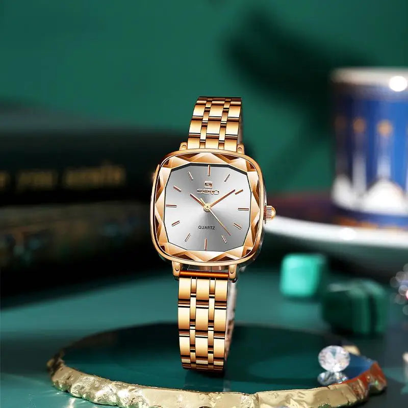 Women Rose Golden Classic Quartz Watch Female Elegant - Premium  from vistoi shop - Just $34.99! Shop now at vistoi shop