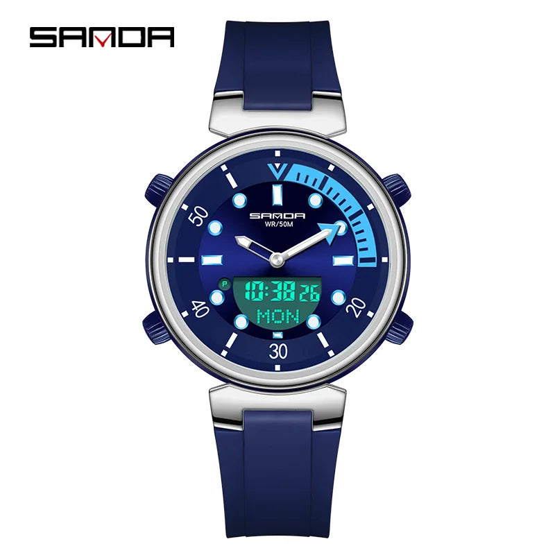 Dual Display Women Watches Waterproof Women Sports - Premium  from vistoi shop - Just $33.99! Shop now at vistoi shop