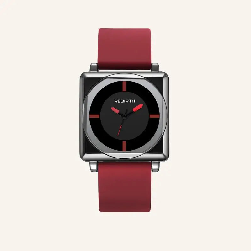 Square Rebirth Women Rubber Watch Band 2023 Ladies - Premium  from vistoi shop - Just $29.99! Shop now at vistoi shop