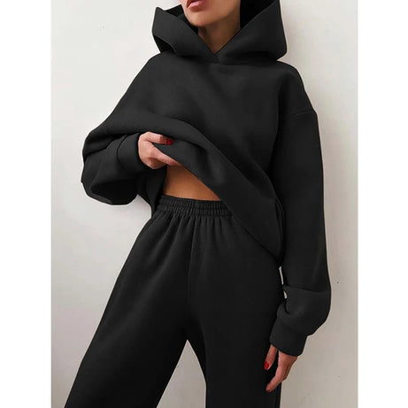 Winter Two Piece Sets Women Tracksuit Suit 2023 Autumn Sweatshirt - Premium  from vistoi shop - Just $49.99! Shop now at vistoi shop