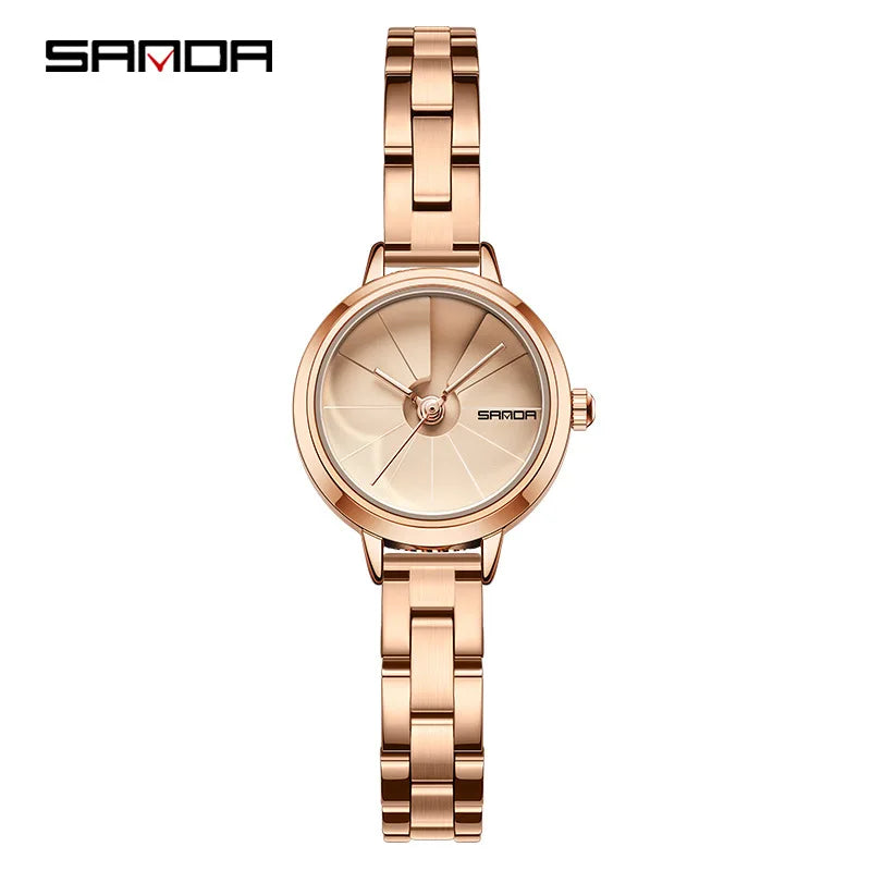 Creative Dial Silver Stainless Steel Women Watches SANDA - Premium  from vistoi shop - Just $29.99! Shop now at vistoi shop