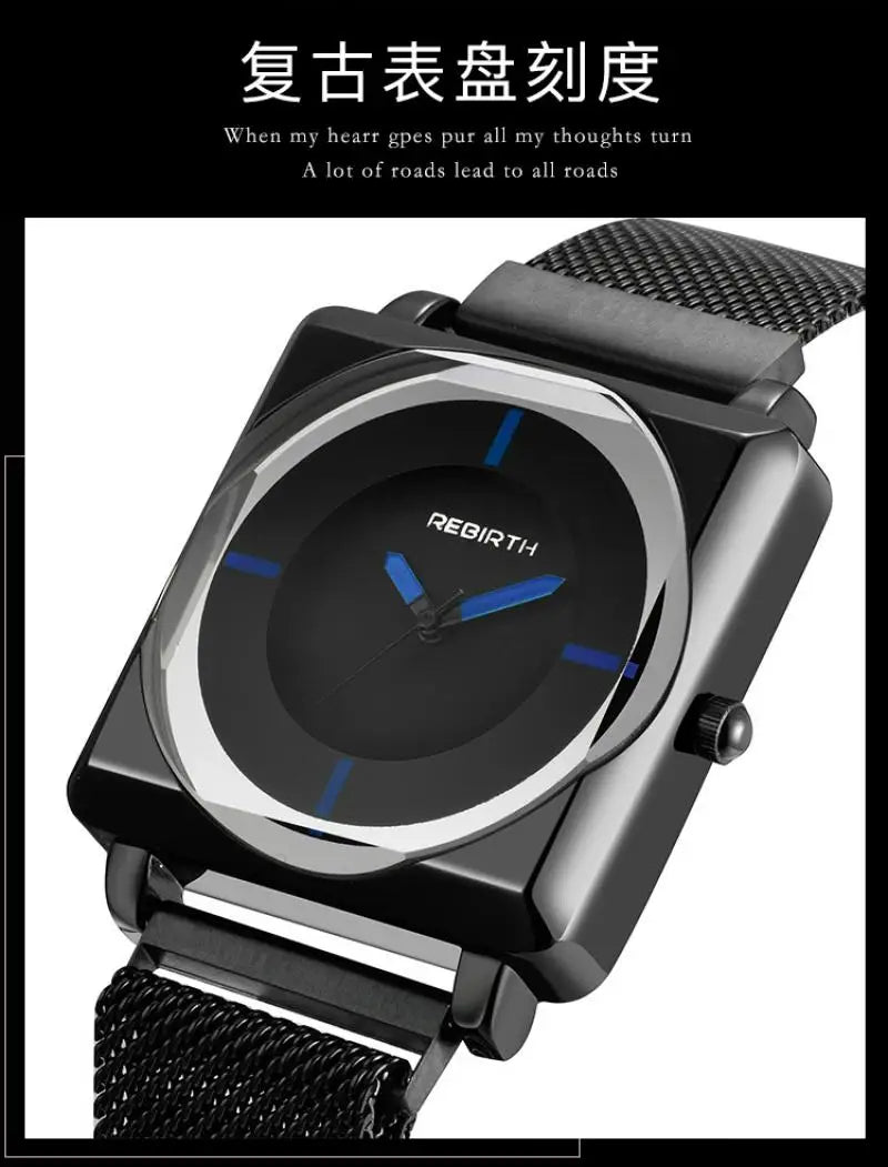 Dress Square Dial Women Watch Black Magnetic Buckle - Premium  from vistoi shop - Just $29.99! Shop now at vistoi shop