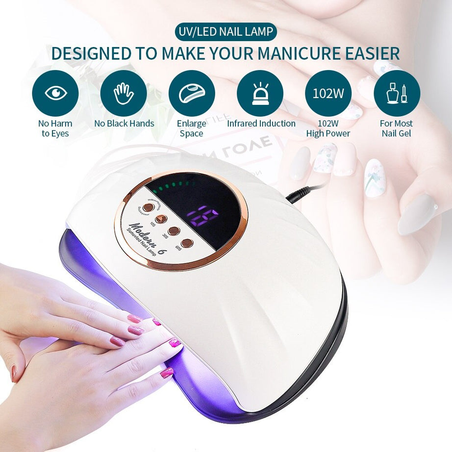 Strong Power UV LED Nail Dryer Smart Sensor Nail Lamp - Premium  from vistoi shop - Just $34.99! Shop now at vistoi shop