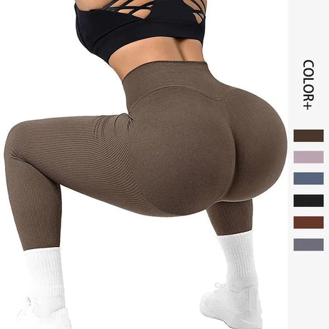 New Honey Peach Seamless Yoga Pants Breathable Body Pant Girl - Premium  from vistoi shop - Just $39.99! Shop now at vistoi shop
