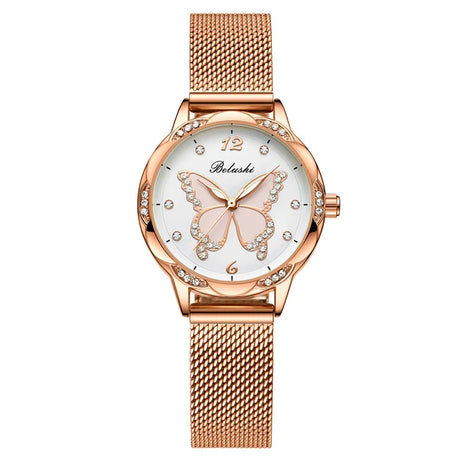 Women Watches Fashion Butterfly Dial Leather Quartz Watch - Premium  from vistoi shop - Just $29.99! Shop now at vistoi shop