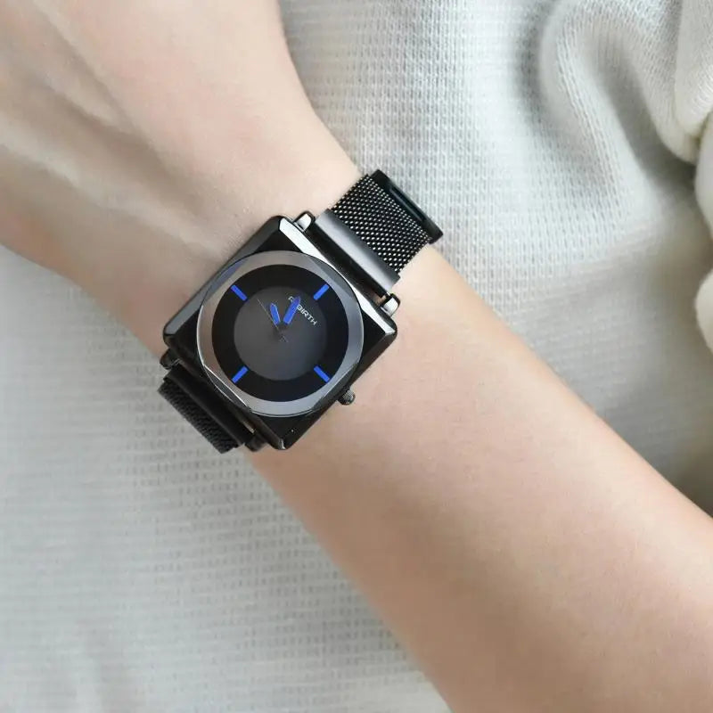 Dress Square Dial Women Watch Black Magnetic Buckle - Premium  from vistoi shop - Just $29.99! Shop now at vistoi shop