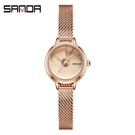 Creative Dial Silver Stainless Steel Women Watches SANDA - Premium  from vistoi shop - Just $29.99! Shop now at vistoi shop