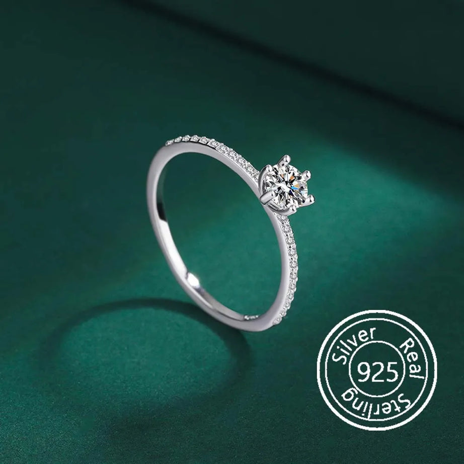 Diamond Ring Exquisite and Simple Engagement Wedding Luxury Jewelry - Premium  from vistoi shop - Just $34.99! Shop now at vistoi shop
