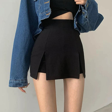 Split Shorts Skirt Women's Office Ladies Suit Skirt Summer - Premium  from vistoi shop - Just $29.99! Shop now at vistoi shop
