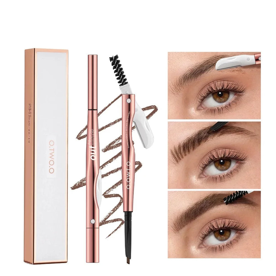 Eyebrow Pencil 3 in 1 24 Hours Waterproof Long Lasting 4 Colors Brow - Premium  from vistoi shop - Just $32.49! Shop now at vistoi shop