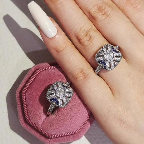 Ring for Women 925 Sliver Gemstone Jewelry - Premium  from vistoi shop - Just $29.99! Shop now at vistoi shop