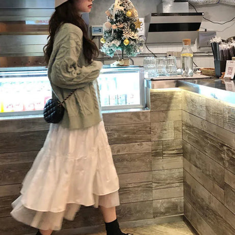 Long Tulle Midi Skirts Women's 2023 Autumn Skirts - Premium  from vistoi shop - Just $29.99! Shop now at vistoi shop